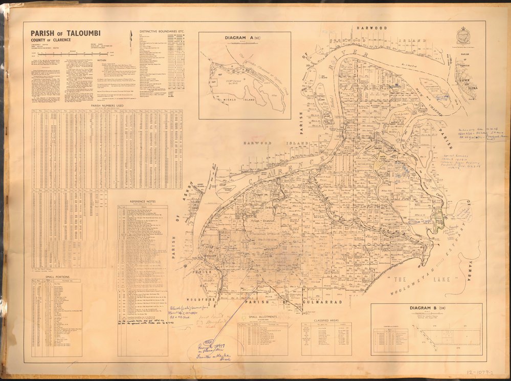 Map of Parish of Taloumbi, 1969