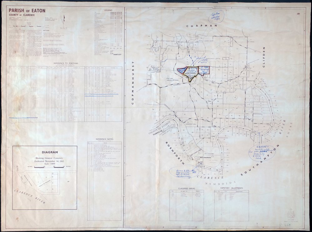 Map of Parish of Eaton, County of Clarence, 1974