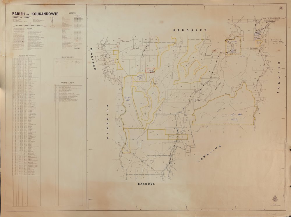 Parish of Koukandowie map, 1978
