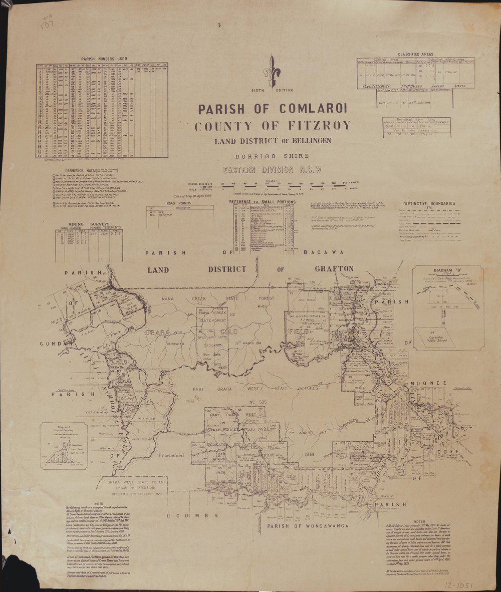 Parish of Comlaroi map, 1936
