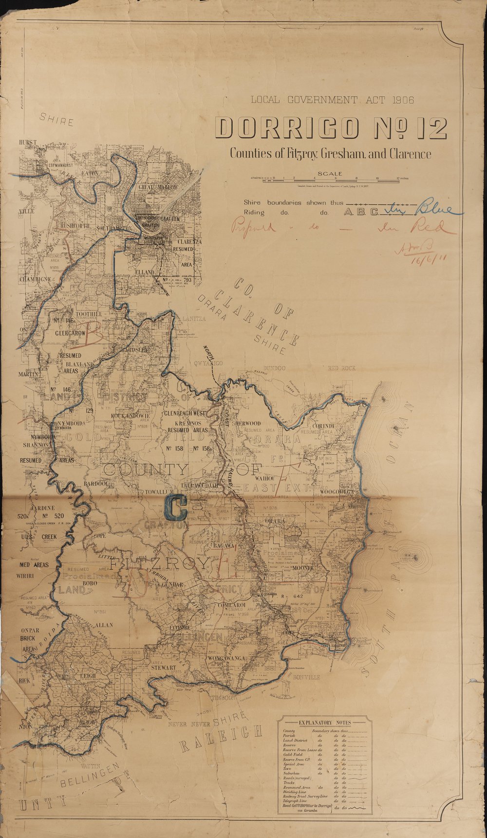 Dorrigo No. 12 map, 1907