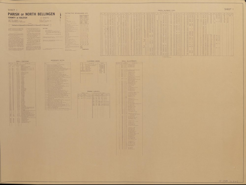 Map of Parish of North Bellingen, 1968
