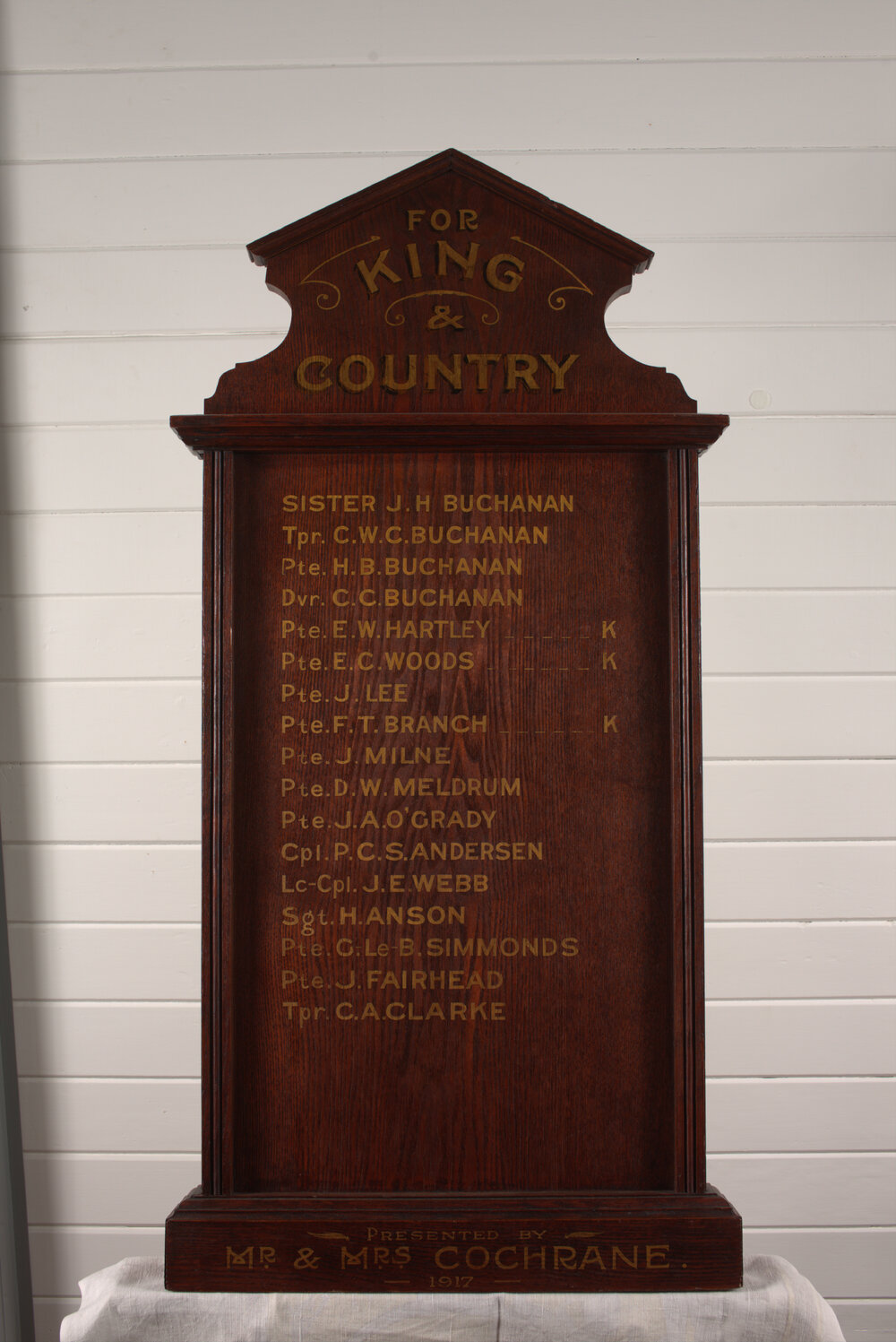 Karangi Honour Board