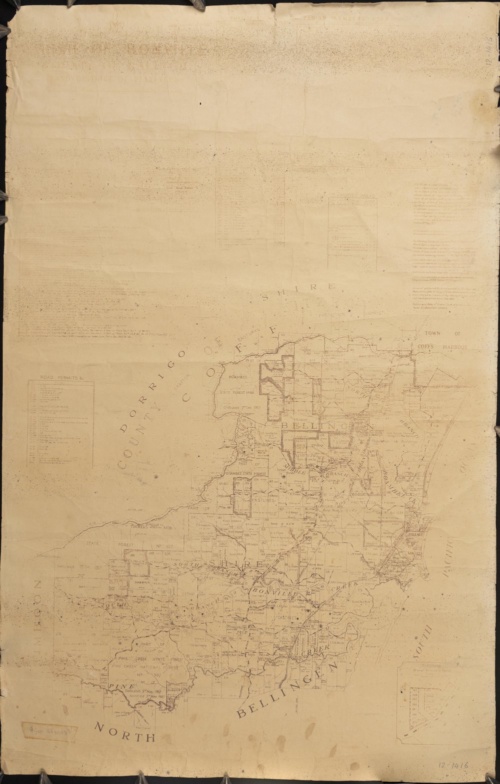 Map of Parish of Bonville 