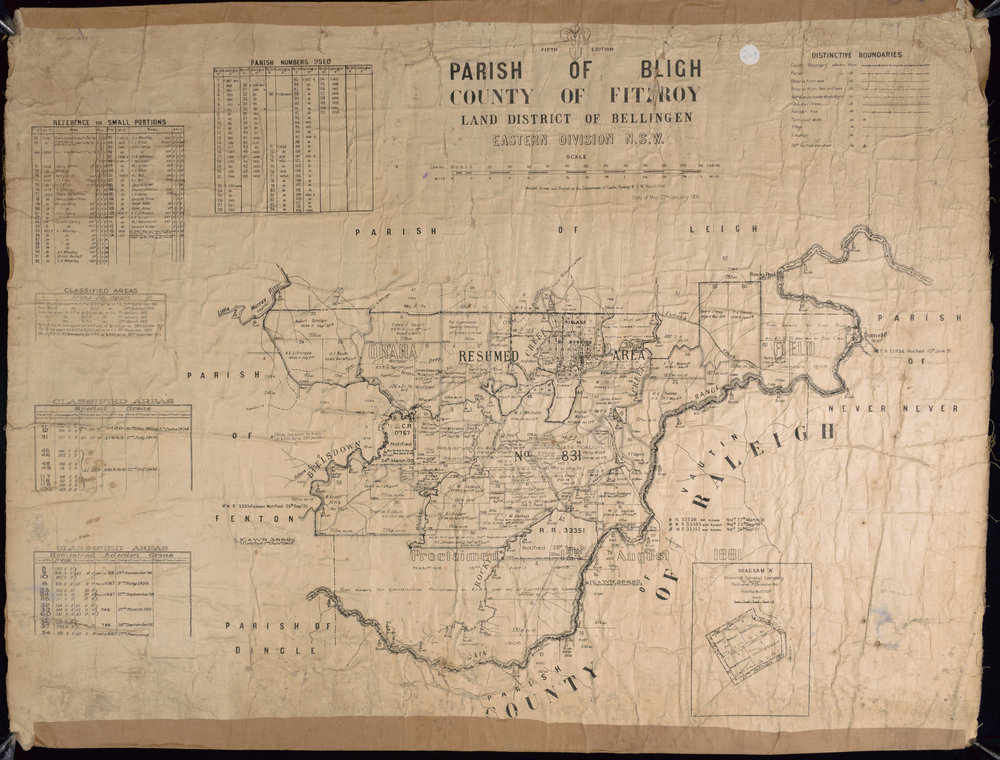 Map of Parish of Bligh, 1906