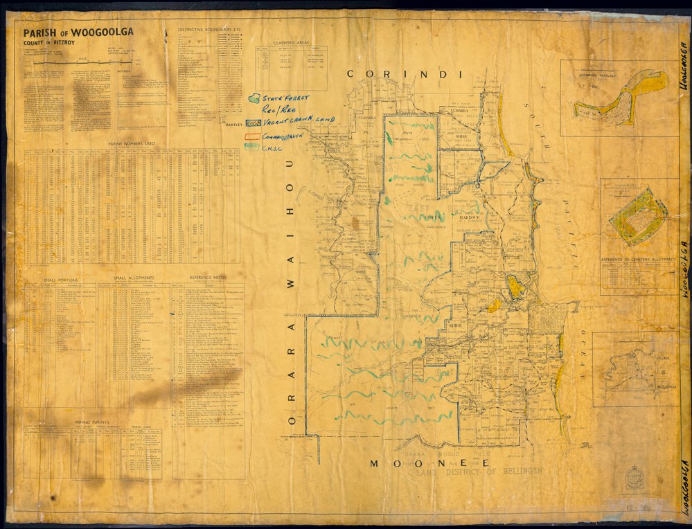 Parish of Woogoolga map, 1970