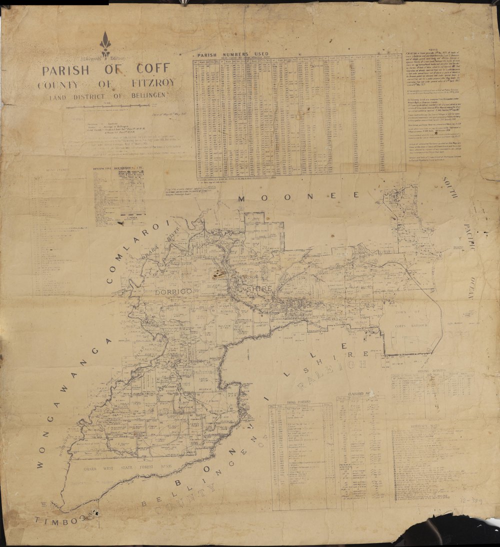 Parish of Coff map, 1937
