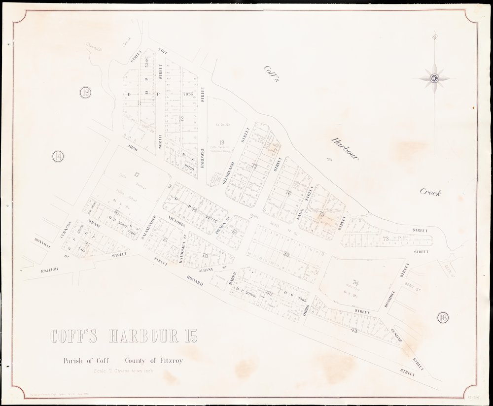 Map of Parish of Coff, 1958