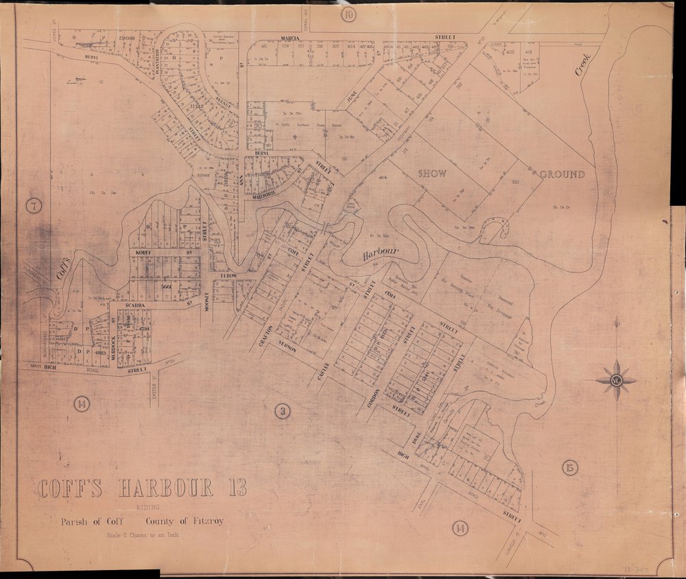 Map of Parish of Coff, 1958