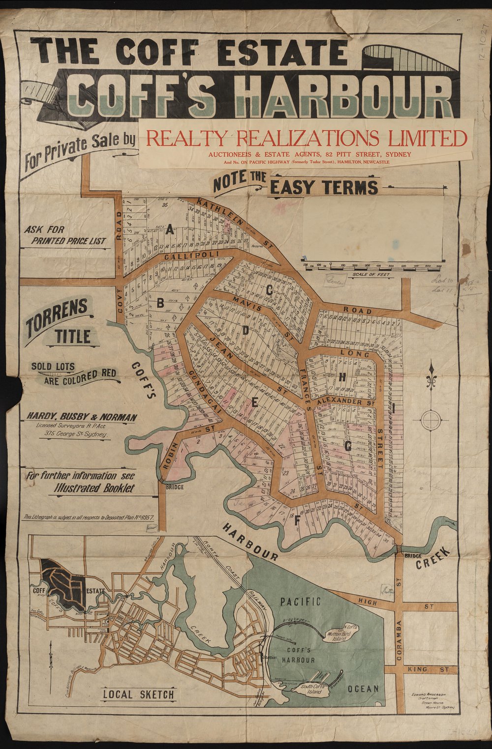 The Coff Estate, Coff's Harbour land sale poster