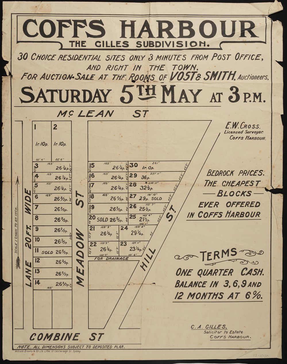 Coffs Harbour: The Gilles Subdivision poster