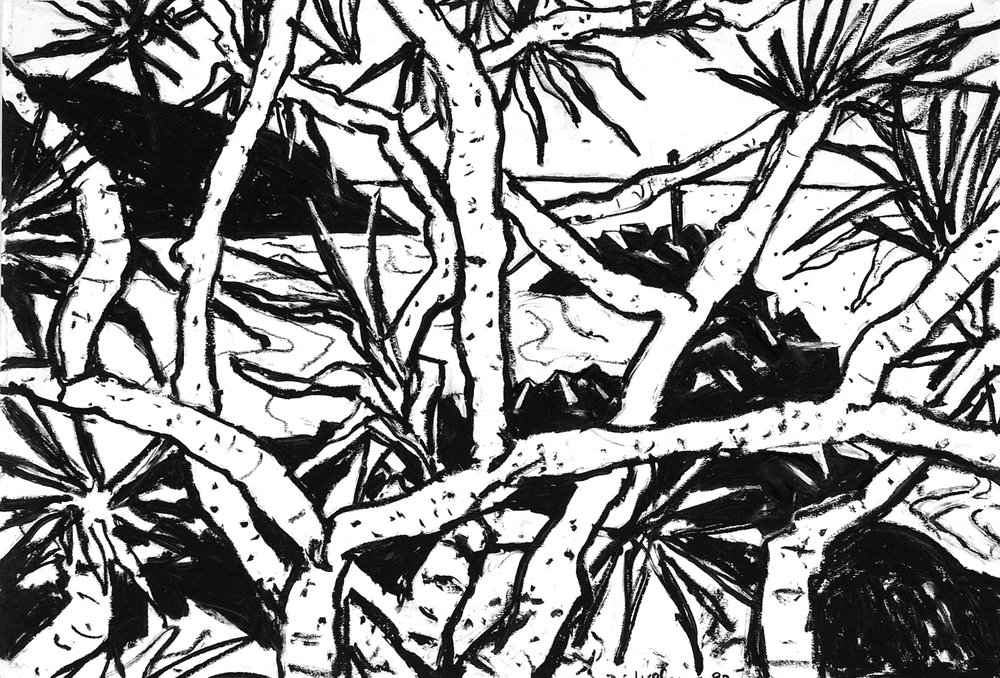 Pandanas and Southern Break Wall