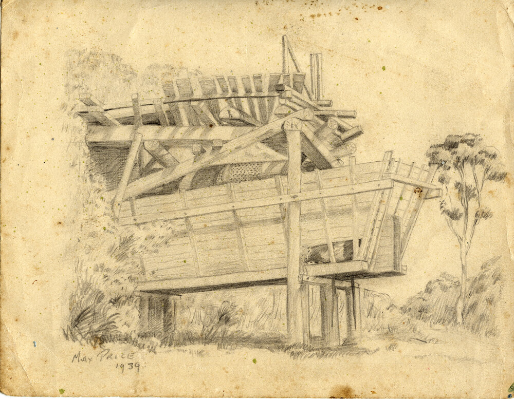 Sketch of gravel crusher