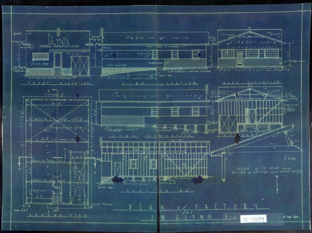 Plan of factory for J. M. Glynn