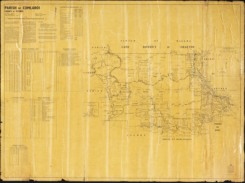 Map of Parish of Comlaroi, 1971