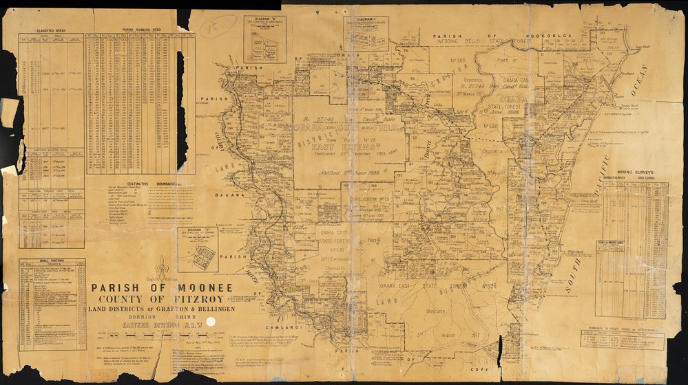 Map of Parish of Moonee, 1922