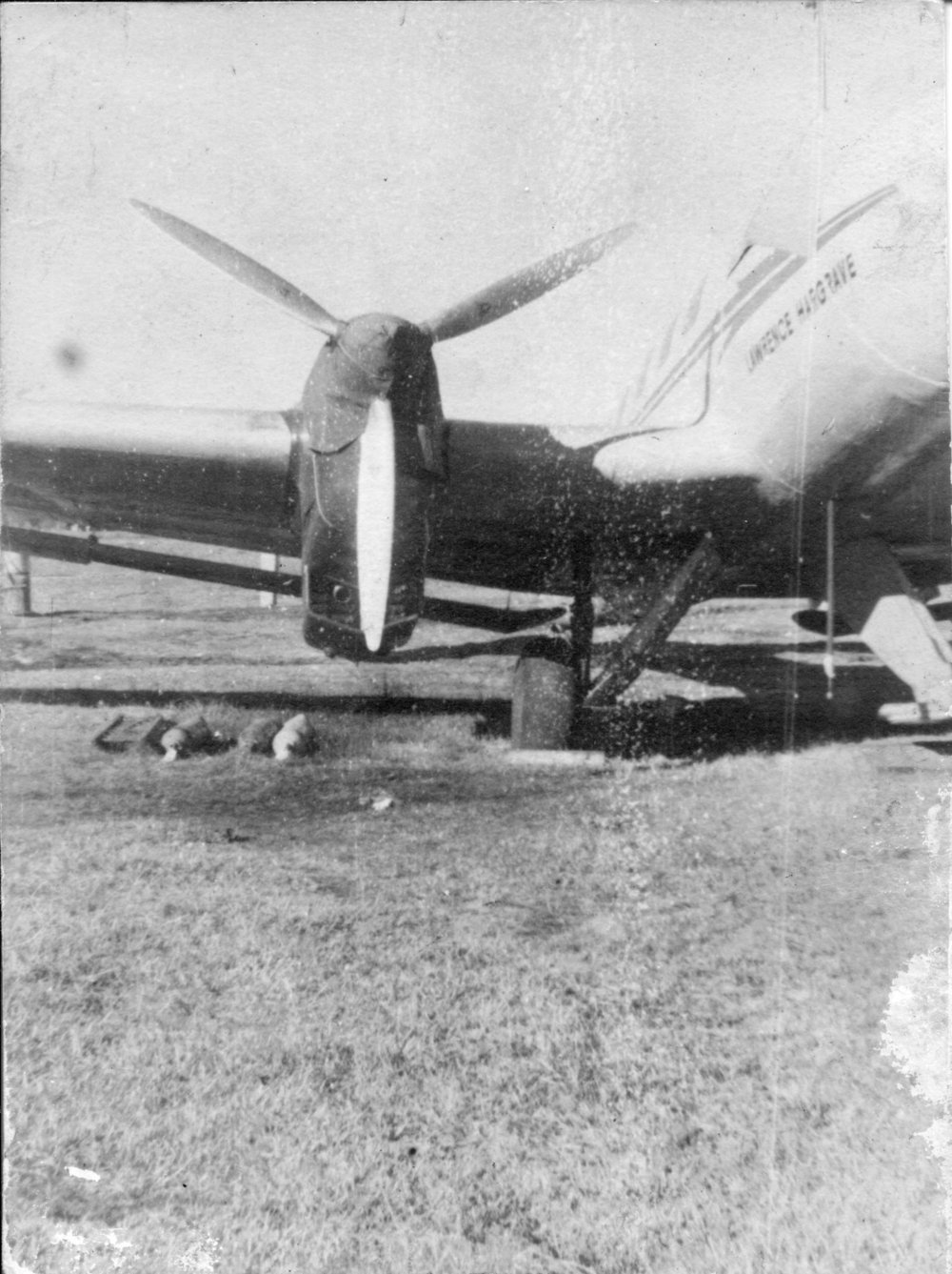 Aeroplane 'Lawrence Hargrave' at Coffs Harbour, 20 May 1937  