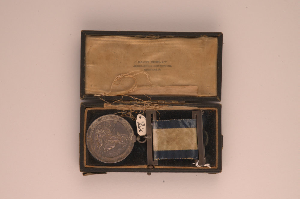 Life-saving medal awarded to Thelma Shea, 1924