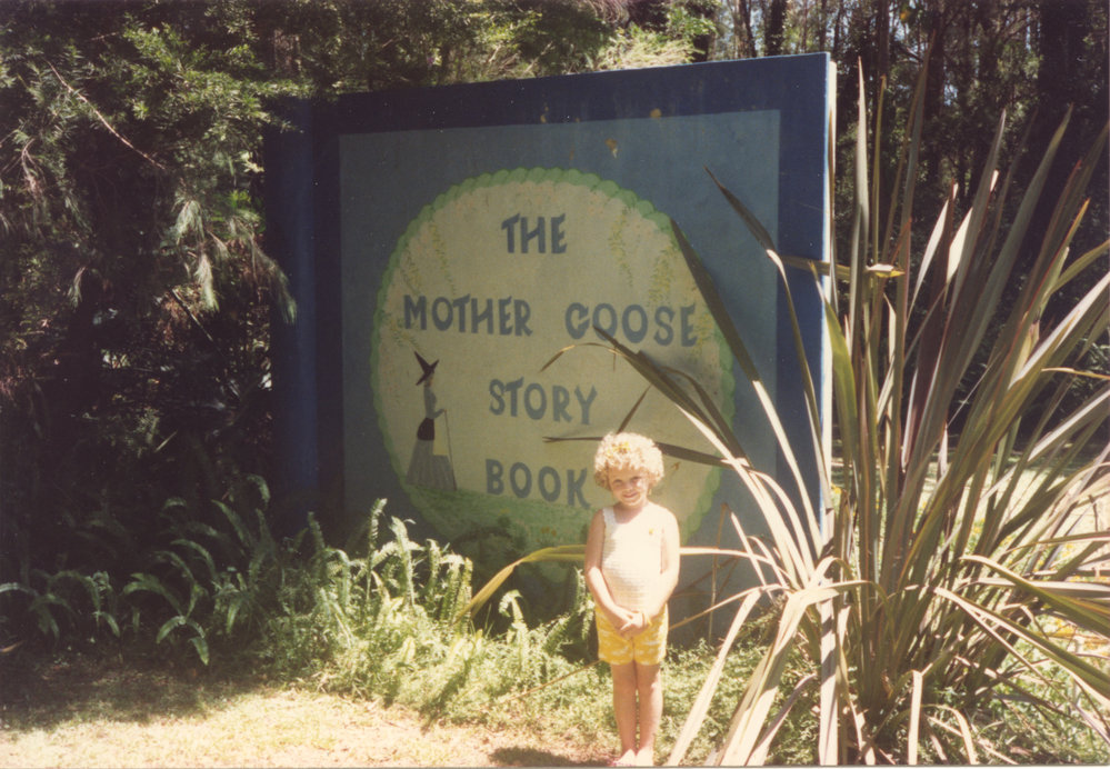 Mother Goose display, Storyland Gardens, mid-1980s