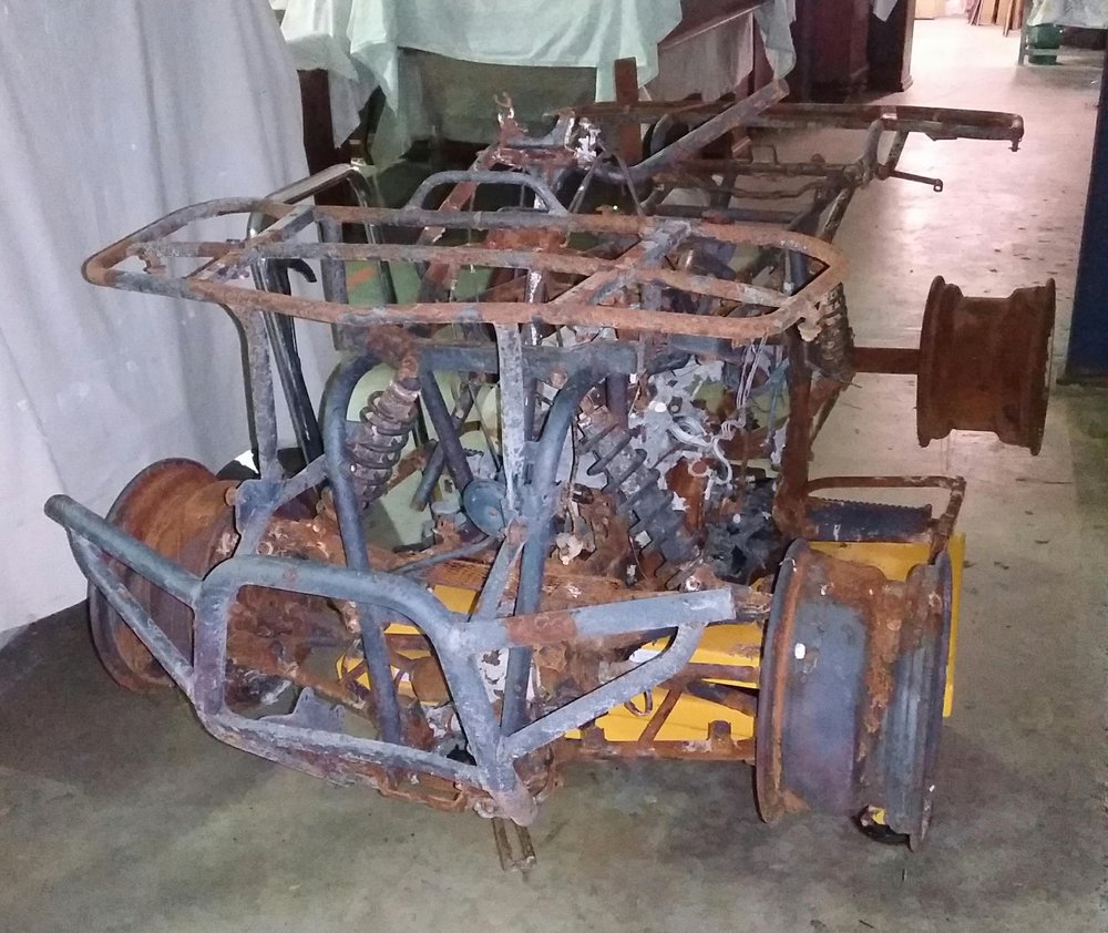 Fire Damaged Quad Bike