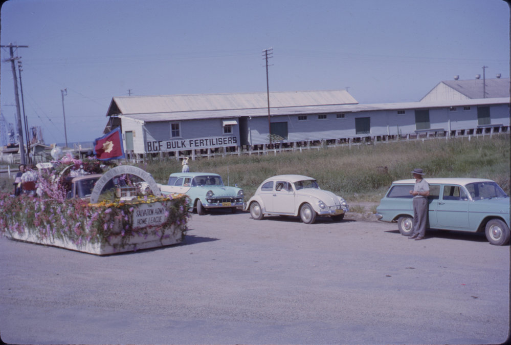 Salvation Army Home League float, Coffs Jetty, 1964