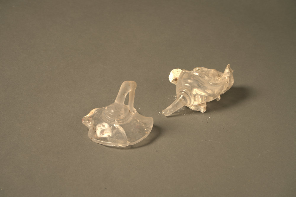 Fire Damaged Wine Glass