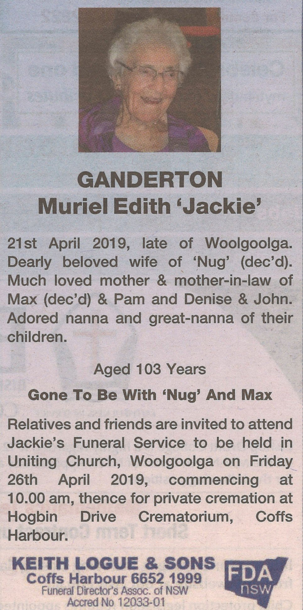 Coffs Coast Advocate, 24 April 2019, p.39