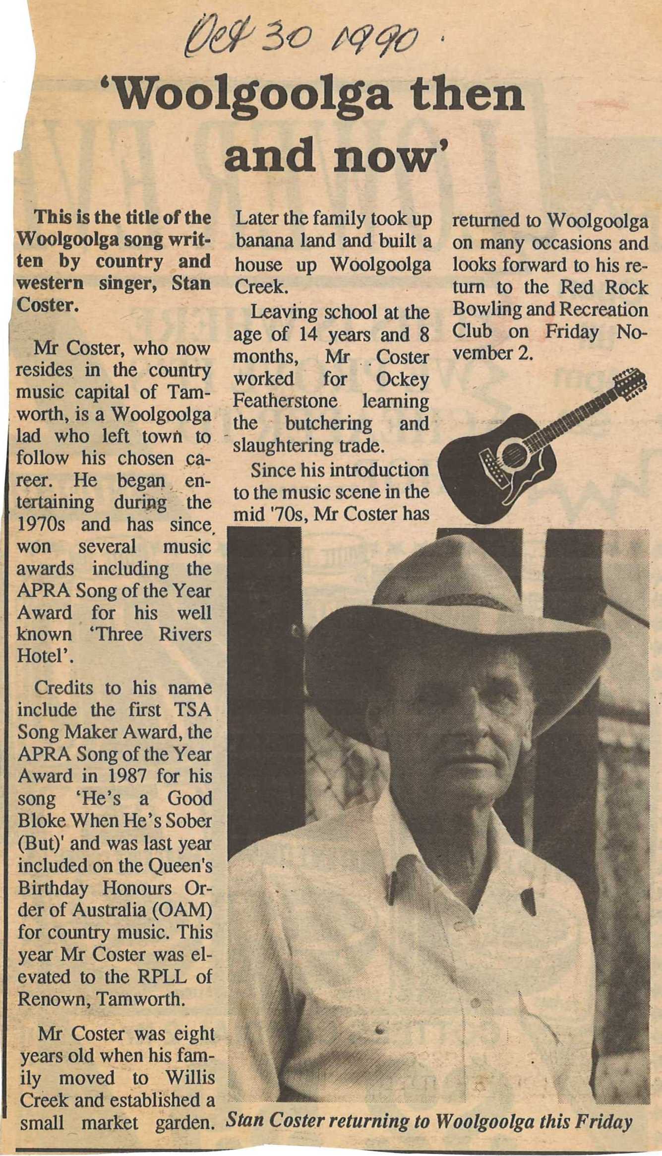 Woolgoolga Then and Now
30 October 1990