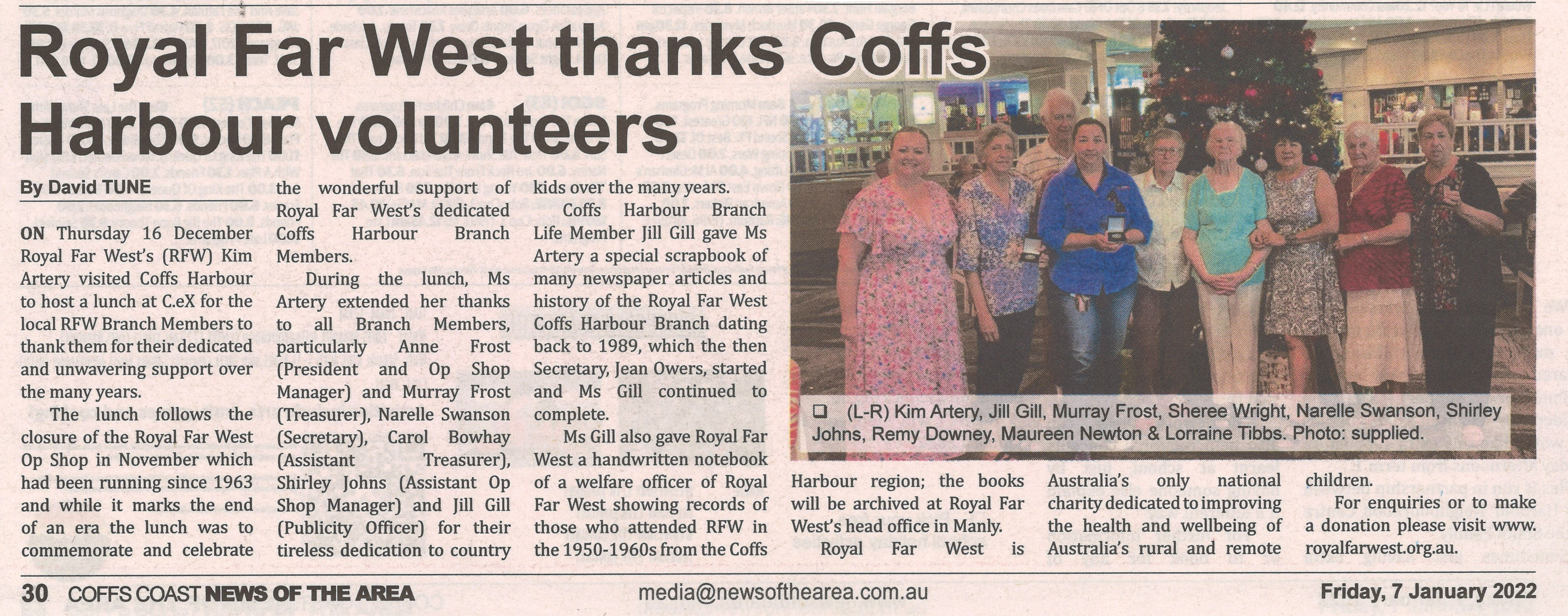 News of the Area, 7 January 2022, p.30