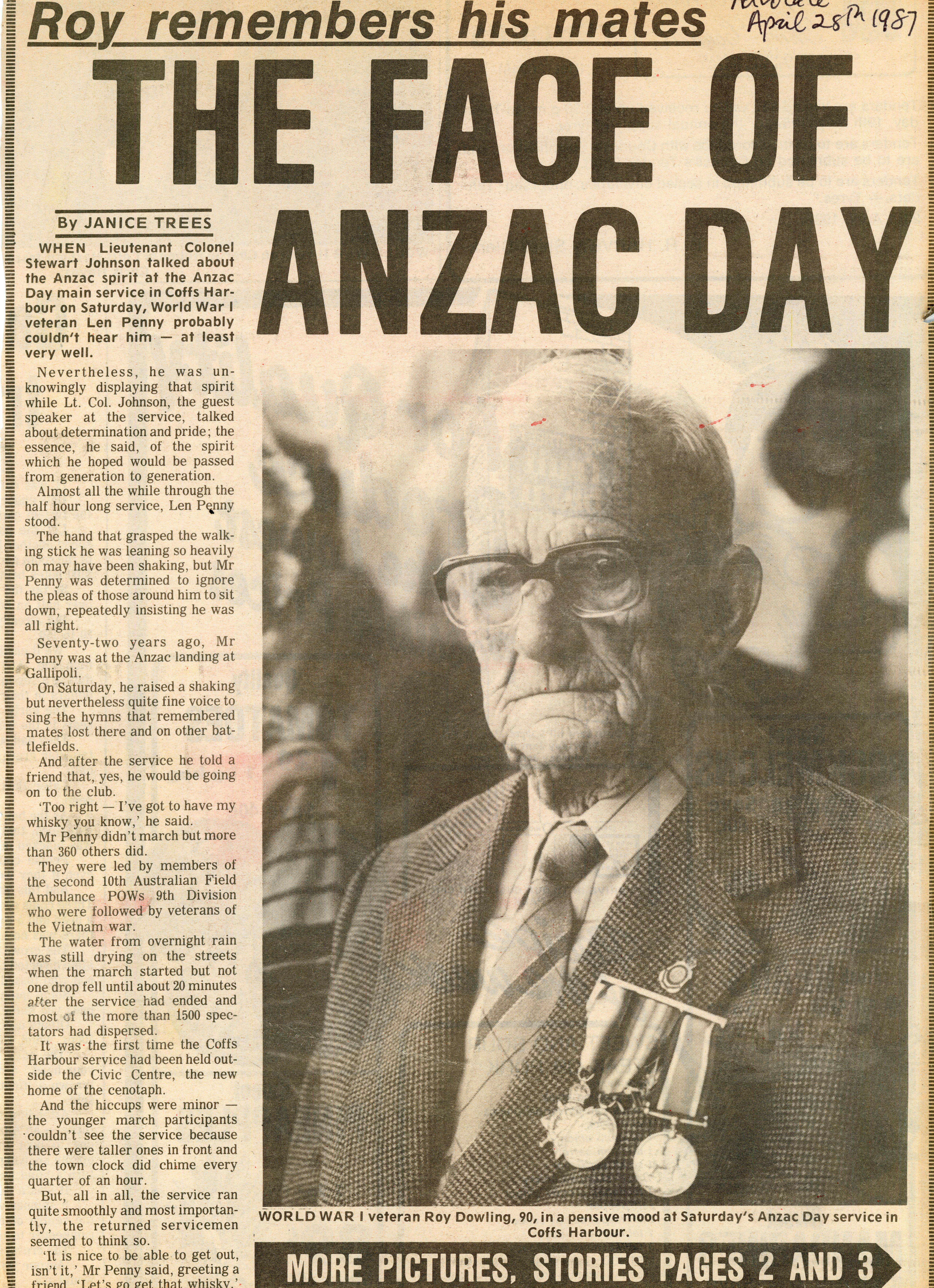 Coffs Harbour Advocate 
28 April 1987