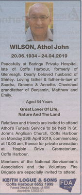 Coffs Coast Advocate
27 April 2019
p.44