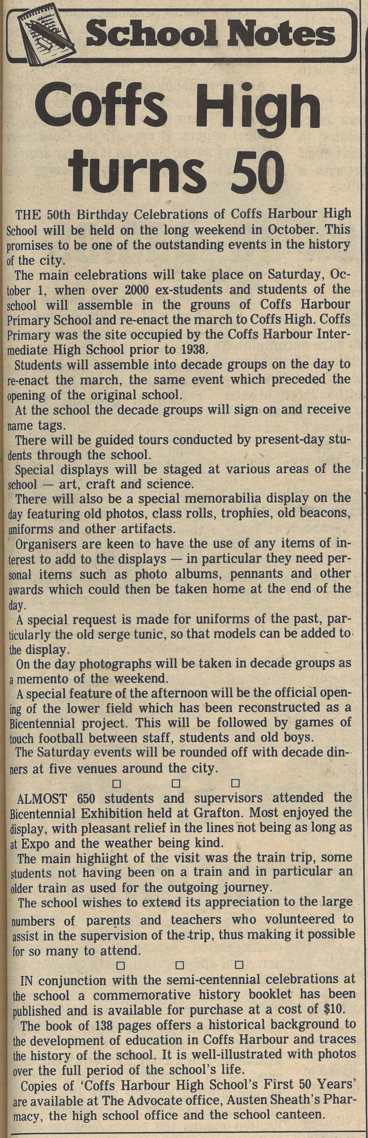 The Advocate,
8 September 1988, p.7