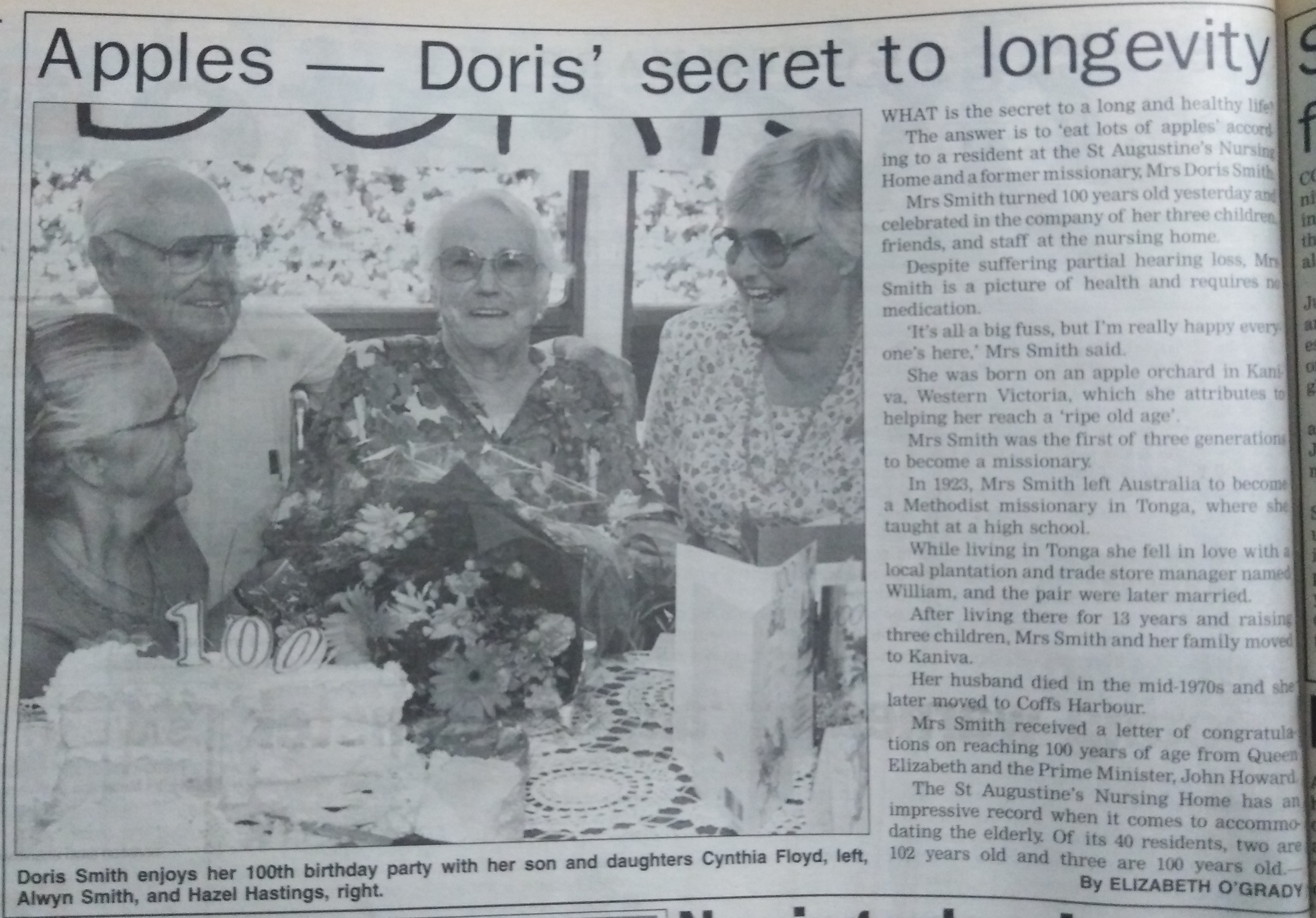 Coffs Harbour Advocate
4 Aril 1998, p.2