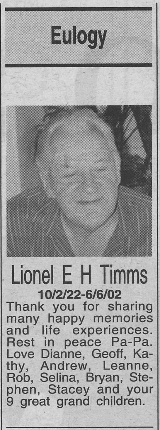 Coffs Harbour Advocate
8 June 1998, p.52