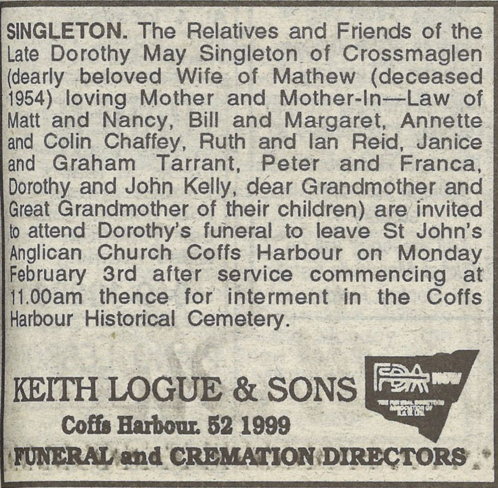 Coffs Harbour Advocate
1 February 1997, p.55