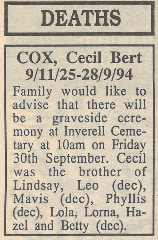 Coffs Harbour Advocate
30 September 1994, p.28