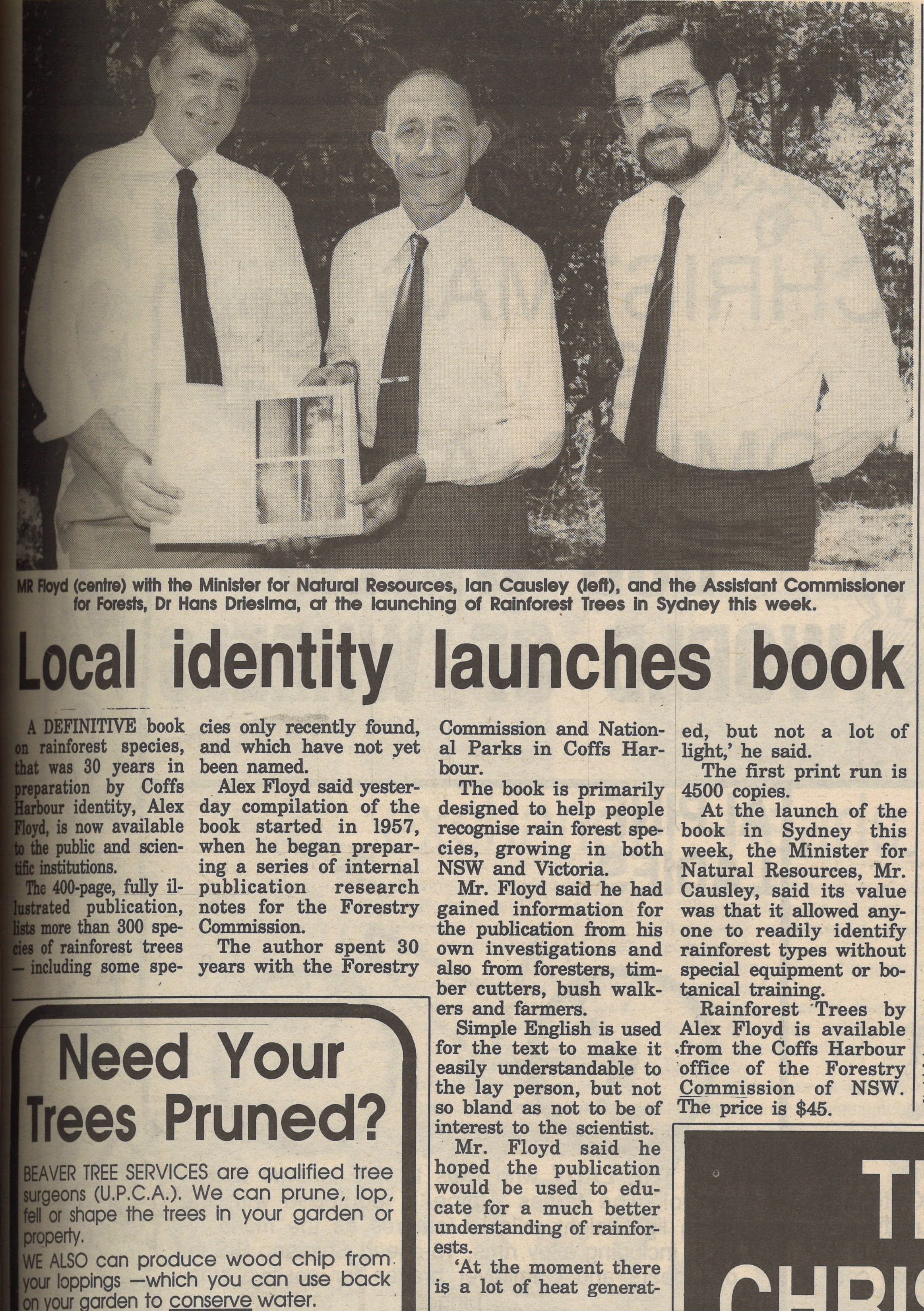 Local identity launches book
15 December 1989, p.7