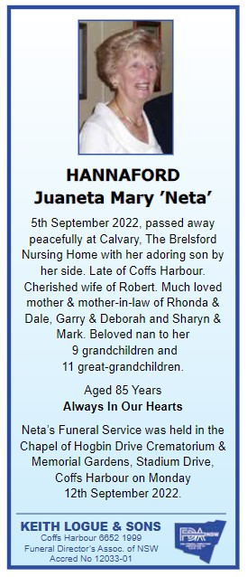 Coffs Coast News of the Area
16 September 2022
p.47
https://nla.gov.au/nla.obj-3108846397/view