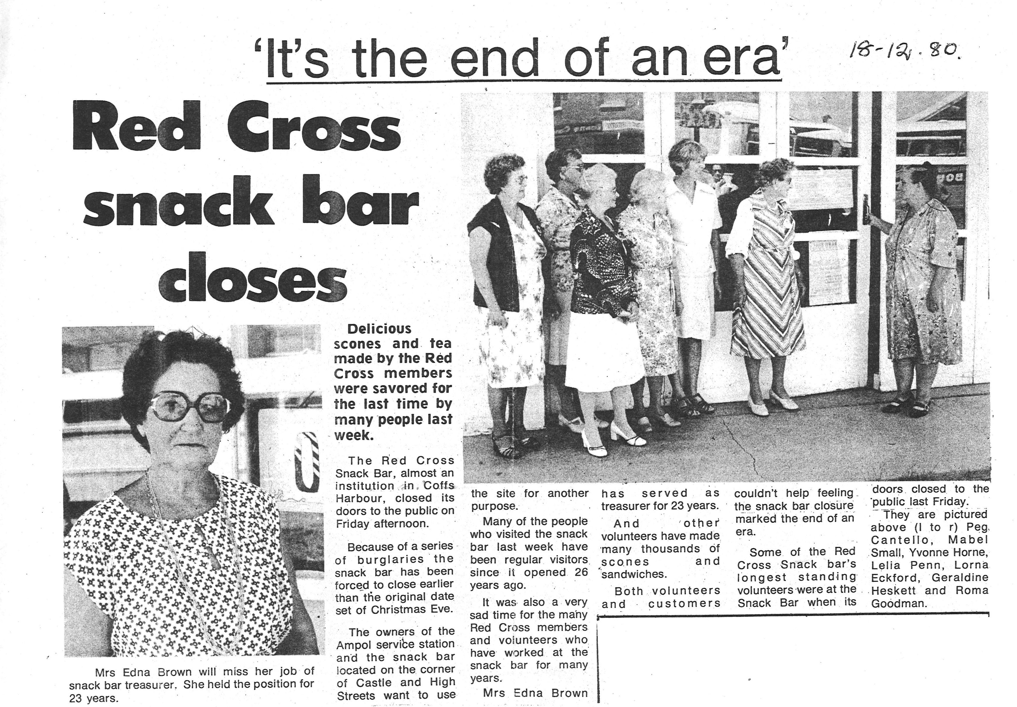 It's the end of an era
18 December 1980
