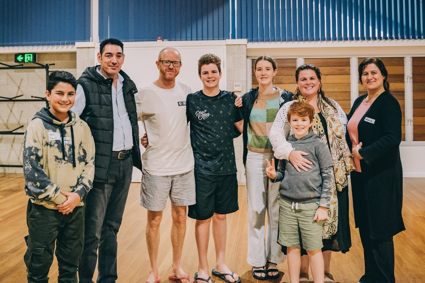 Community Curator Emma Aspden with contributors from the multicultural community and families