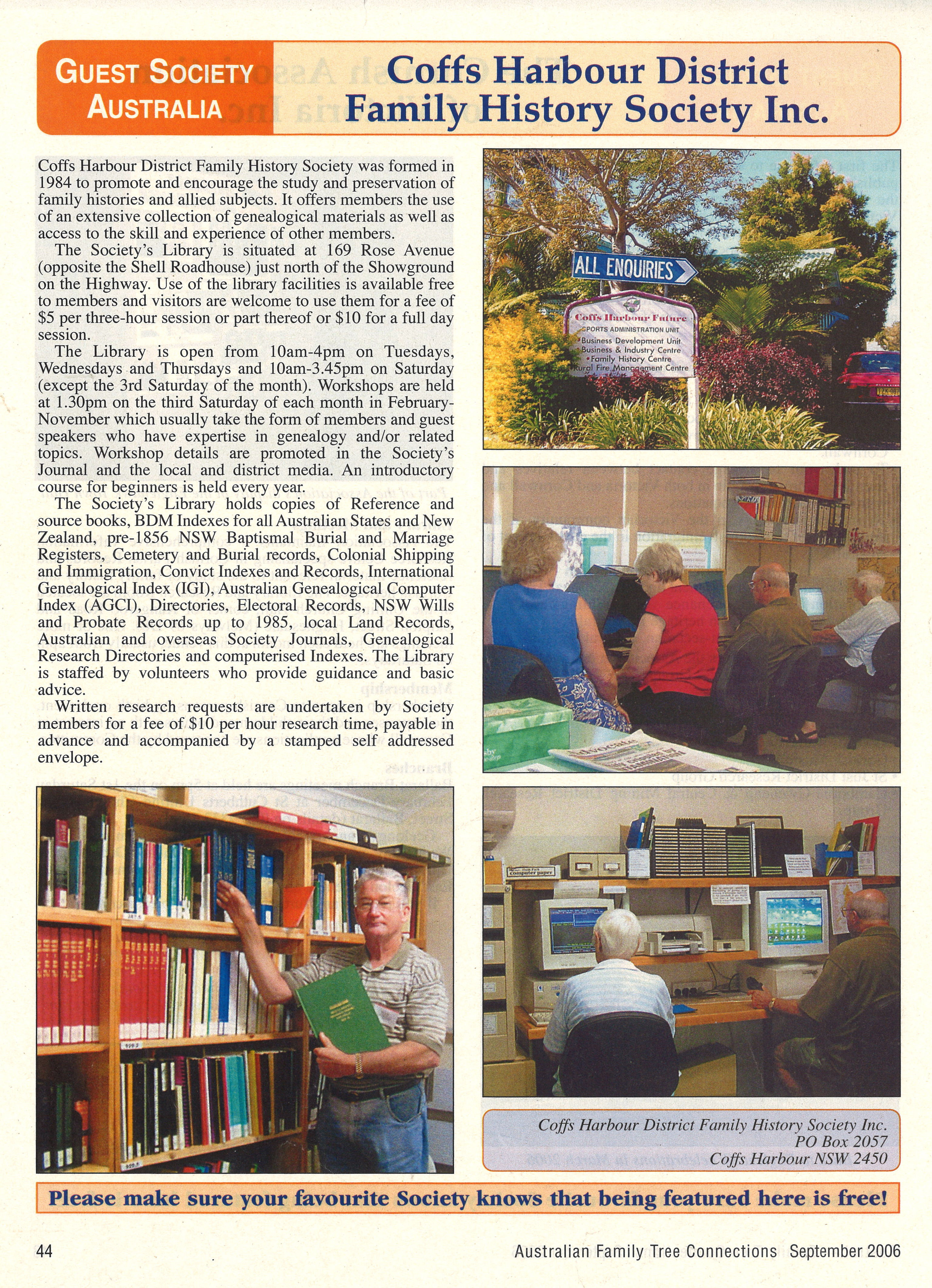 Australian Family Tree Connections 
September 2006
p.44