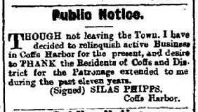 Advertising (1917, June 16). Coffs Harbour Advocate (NSW : 1907 - 1942; 1946 - 1954), p. 3. http://nla.gov.au/nla.news-article188566688