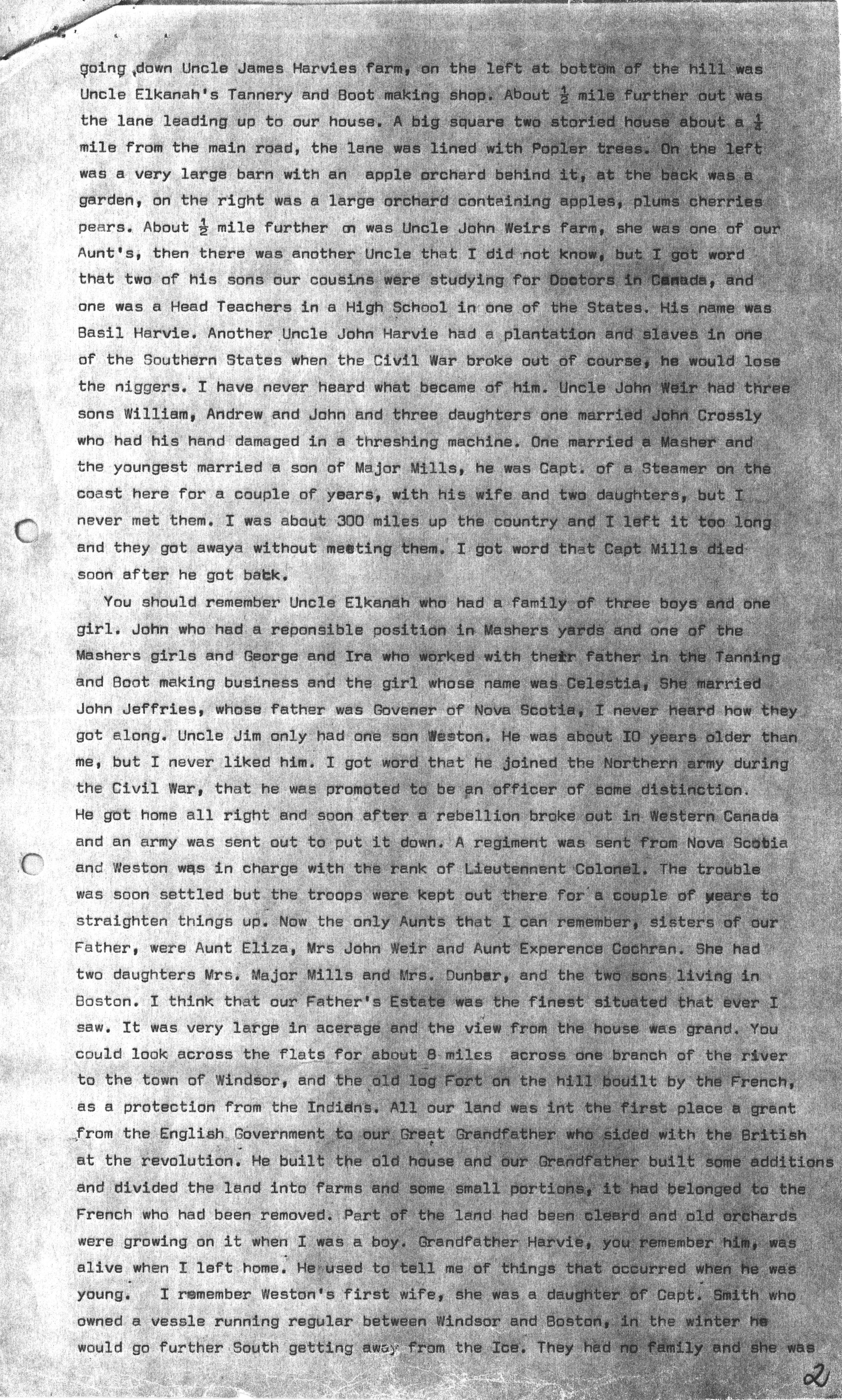 Copy of letter to family, 1924, p.2