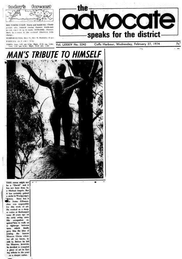 The Advocate, 27 February 1974, p. 1.