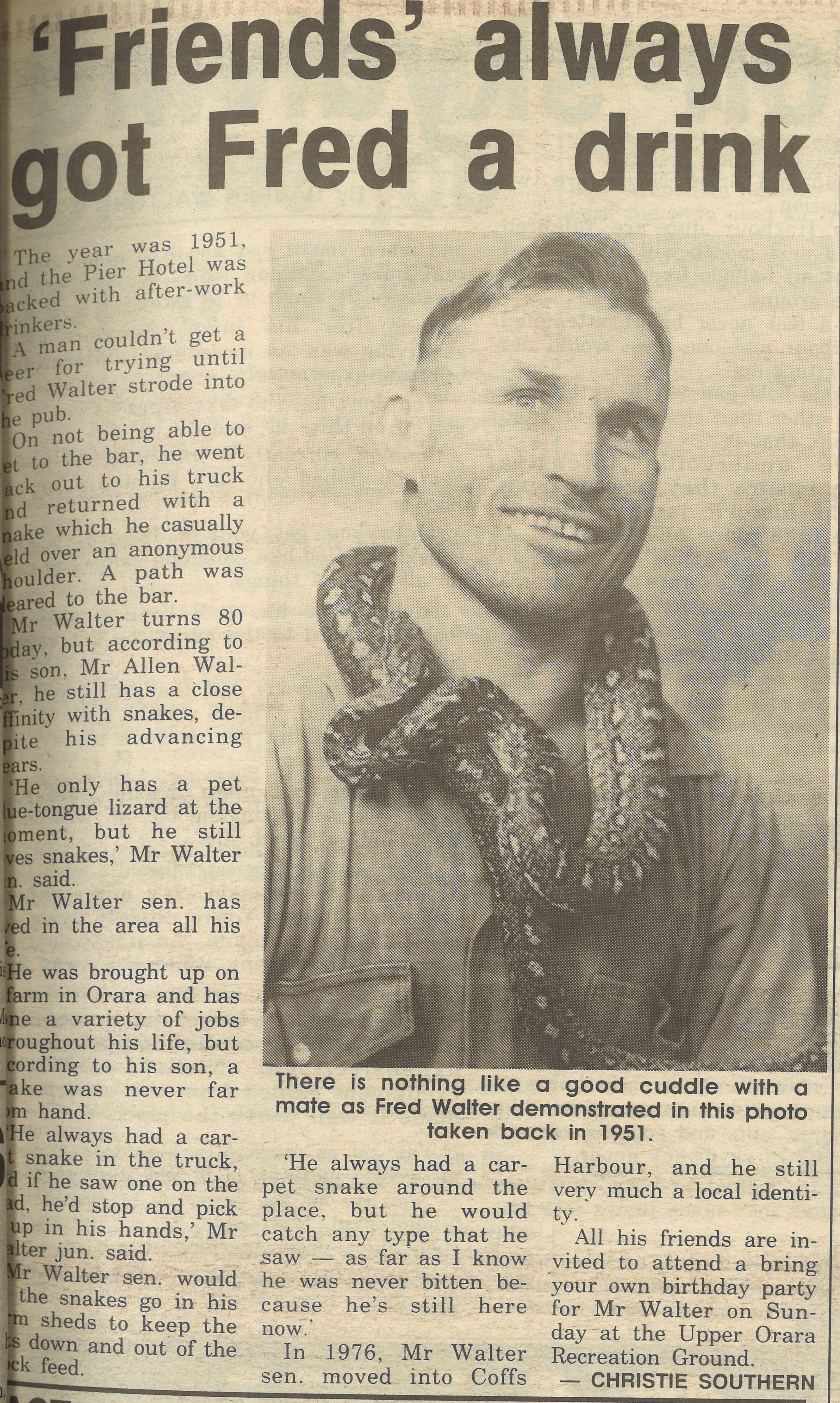 Coffs Harbour Advocate, 6 March 1991, p. 7.