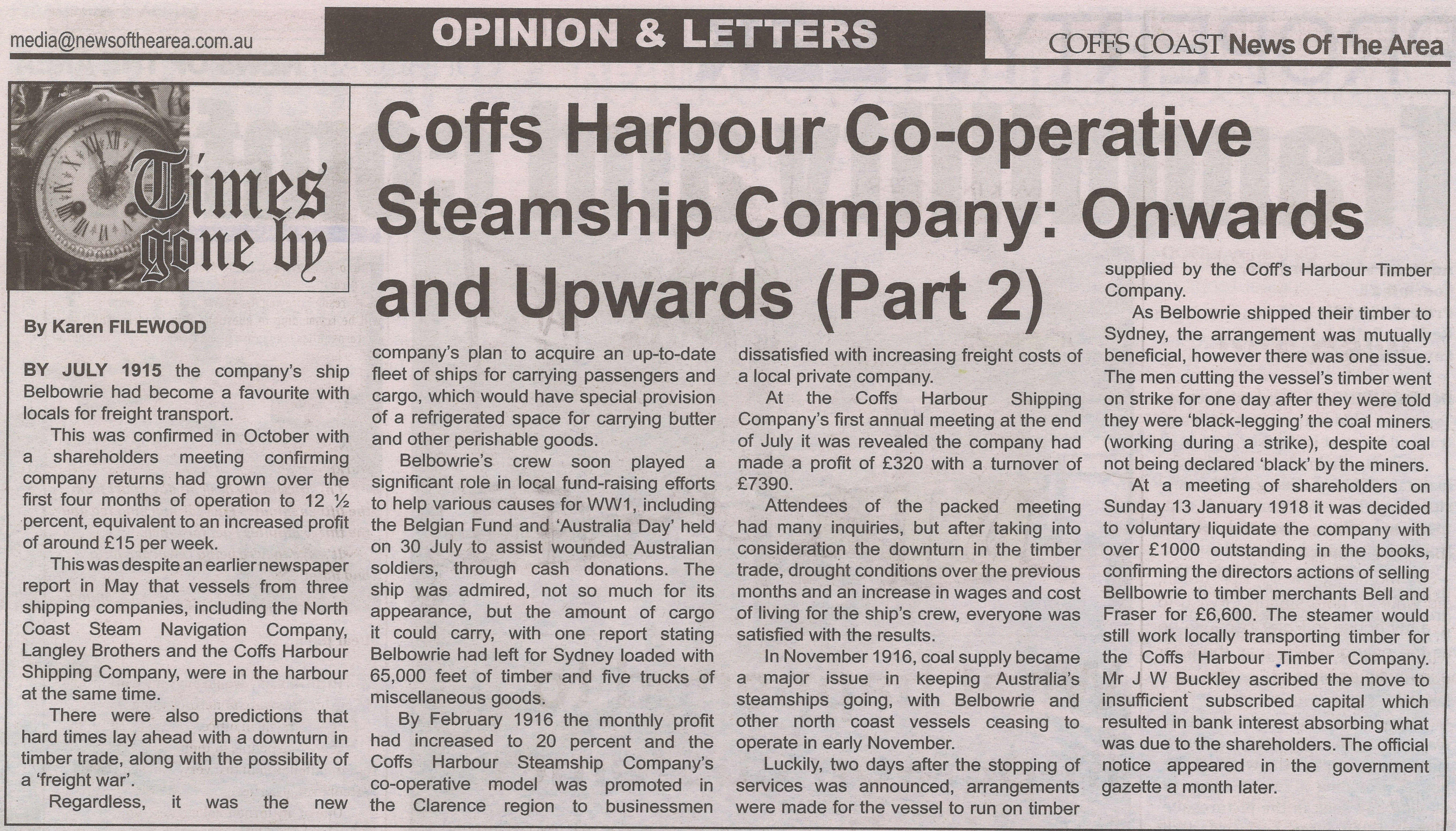News of the Area, 8 March 2024, p.21.