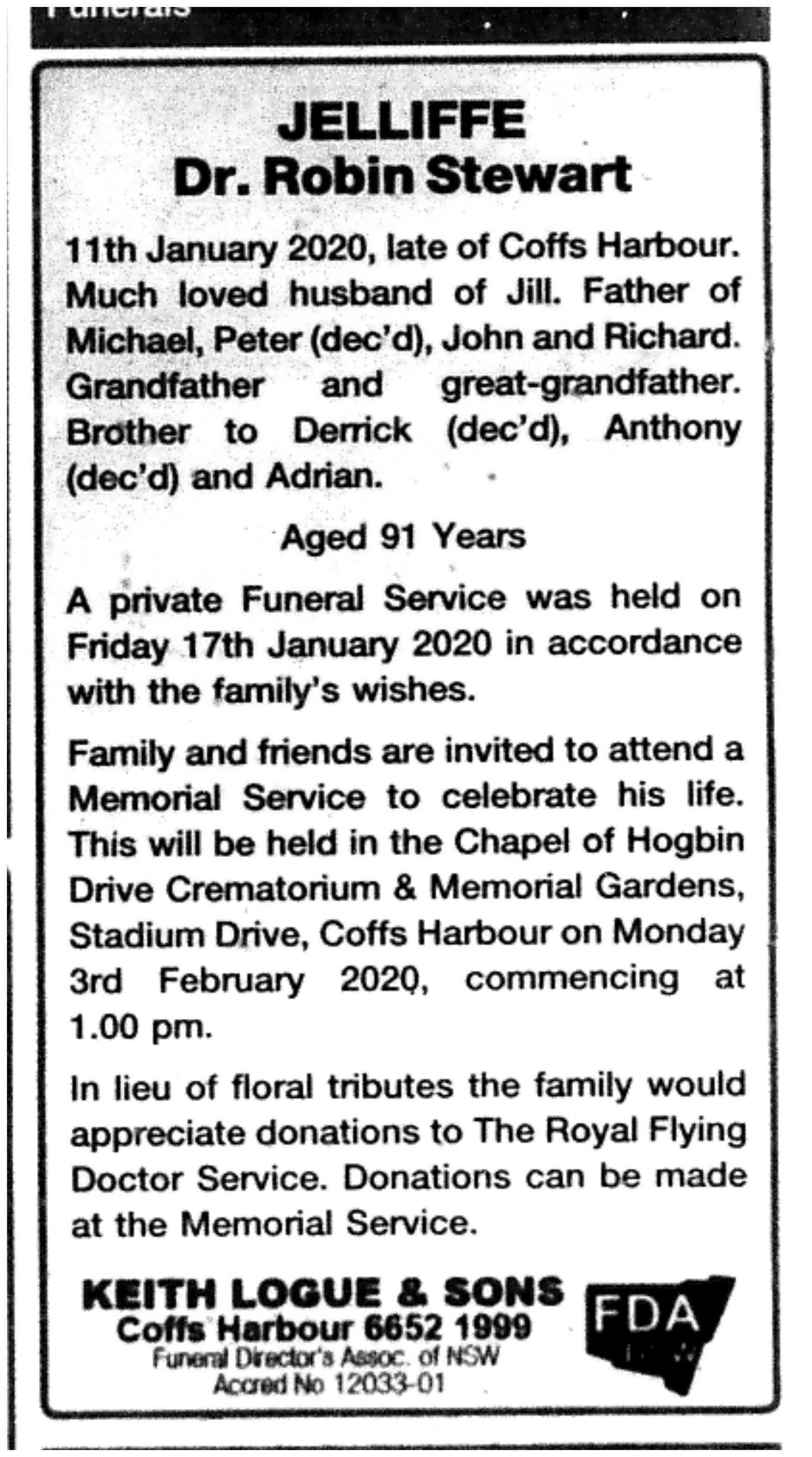 Coffs Coast Advocate, 18 January 2020. 