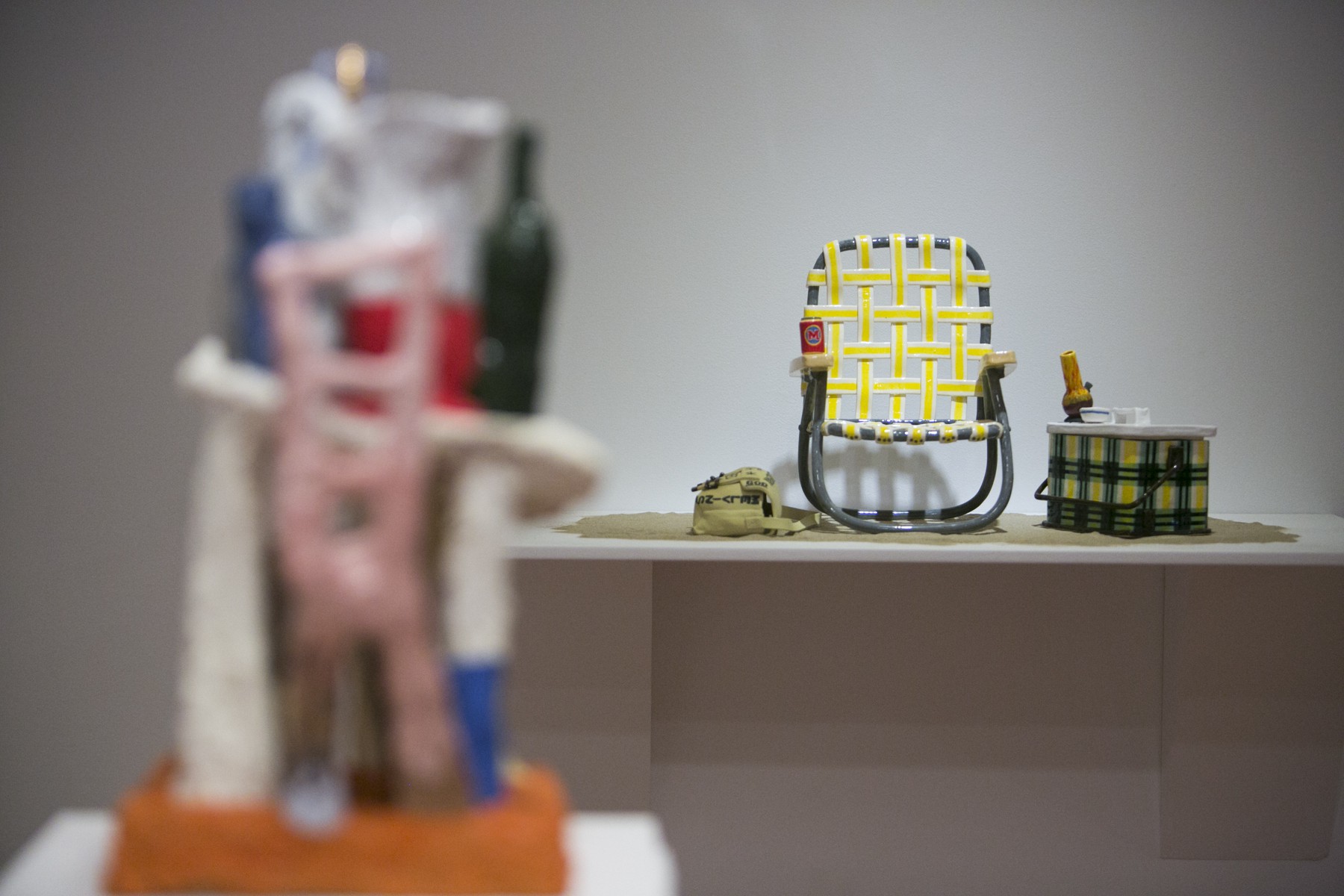 Works by Myfanwy Gullifer (foreground) and Scott Duncan