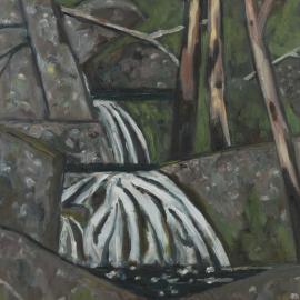 Ebor landscape with waterfall