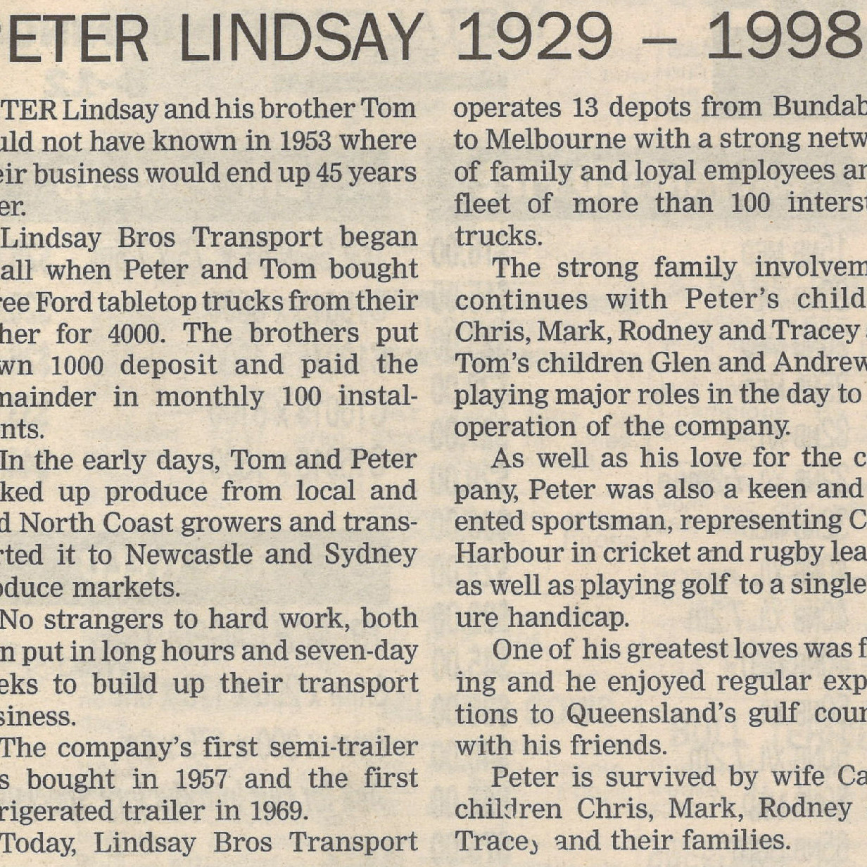 Peter Lindsay